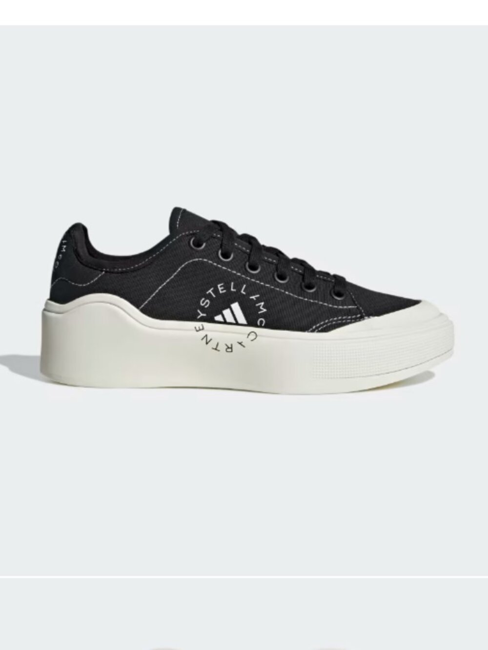 adidas by Stella McCartney Black Platform Sneakers Men's 8.5/Women's 10